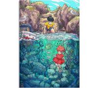 (300)26-27 1000/500/300Pcs Anime Studio Ghibli Ponyo Jigsaw Adult Decompression Game Puzzle Students Toy For Children Christmas Birthday Gifts PPTU347