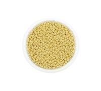 300/600 pezzi da 3/4,0 mm perline di vetro ceche di semi piccole perline rotonde sciolte per gioielli fai da te creazione orecchini bracciale all'ingrosso - giallo chiaro - 3,0 mm x 600 pezz