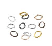 300 anelli di salto in metallo multicolore, 4-7 mm, anelli divisi, connettori ovali per gioielli fai da te (colori misti, 4 x 3 mm)