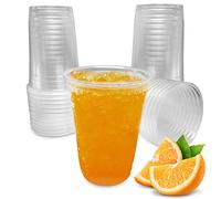 300 bicchieri di plastica monouso, trasparenti e riutilizzabili, da 300 ml, uso in feste, ufficio o campeggio, ecologico senza BPA, per acqua, cocco, birra, bibite e succhi di frutta
