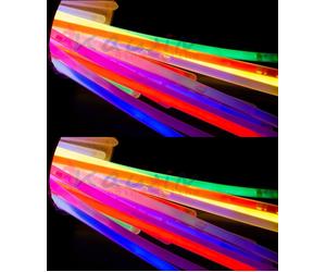 300 BRACCIALETTI LUMINOSI STAR LIGHT FLUORESCENTI BRACCIALI FLUO DJ