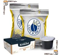 300 Capsule Borbone Respresso Miscela Oro Gialla comp. Nespresso + Kit accessori