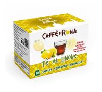 300 Capsule CAFFE DI ROMA compatibili con Nespresso TE' AL LIMONE Bevanda solubile - Senza Glutine - 30 Astucci da 10 capsule Compatibili con macchina caffè sistema Nespresso -