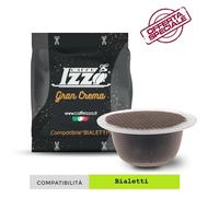 300 Capsule Caffè IZZO Espresso Gran Crema Compatibili con Bialetti Grand NO 256