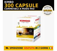 300 Capsule Caffè Kimbo AMALFI Compatibili A Modo Mio