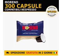 300 CAPSULE CAFFÈ MORENO AROMA ESPRESSO COMPATIBILI NESPRESSO