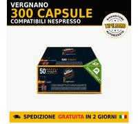 300 Capsule Caffè Napoli Vergnano Compatibili Nespresso