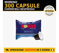 300 Capsule Moreno Aroma Blu Compatibili Nespresso - Caffè di Qualità