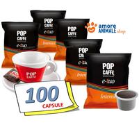 100 Capsule Aroma Vero, Fior Fiore, Lui Pop Caffè E-tuo Miscela Intenso 1 - Pop Caffè