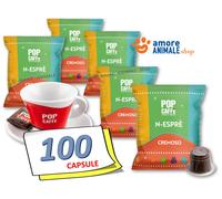 30 CAPSULE Naos Pop Caffè Miscela CREMOSO compatibili Nespresso