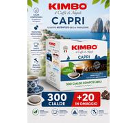 300 CIALDE + 20 IN OMAGGIO CAFFE' KIMBO MISCELA CAPRI - SPEDIZIONE GRATUITA
