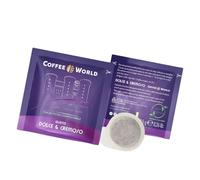 300 cialde caffè COFFEE WORLD, gusto Dolce e Cremoso - Cialda filtro carta COMPOSTABILE formato ESE44 7,5gr riciclabile