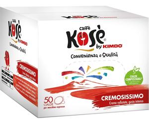 300 CIALDE CAFFE KOSE Kosè by Kimbo filtrocarta ese 44 mm MISCELA CREMOSISSIMO