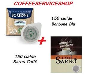 300 CIALDE MISTE 44 MM : 150 CIALDE BORBONE BLU + 150 CIALDE SARNO CAFFE'