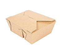 300 confezioni da alimenti per portare Take Away & Delivery - Contenitori monouso per alimenti - Confezione di cartone 2 scomparti 'Thepack" 900 + 450 ml 15,2 x 12,1 x 6,5 cm