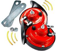 300 DB Super Train Horn for Trucks, Electric Snail Horn, Loud Air Electric Snail Double Horn Raging Sound for Trucks, Cars, Motorcycle, Bikes & Boats with 12v Power Supply