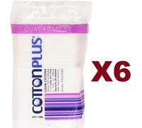 300 DISCHETTI STRUCCANTI COTTON PLUS QUADROTTI 100% COTONE IDROFILO IPOALLERGEN