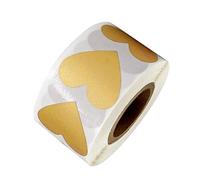 300 etichette adesive a forma di cuore, 25 mm, per piccole imprese, matrimoni, compleanni, San Valentino
