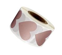 300 etichette adesive antigraffio da 25 mm per piccole imprese a forma di cuore per realizzare biglietti di lotteria forniture per matrimoni accessori per biglietti di auguri