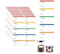 300 Etichette Adesive per Congelatore Facilmente Rimovibili, Etichette Adesive per Congelatore, Etichette Colorate per Scrivere, Etichette Universali per Marmellata di Cucina (60 x 30 mm)