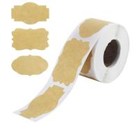300 etichette autoadesive per scrivere marmellate, etichette adesive con carta kraft, etichette per spezie, 50 x 30 mm, universali, per la casa, cucina, marmellate