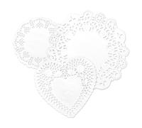 300 fogli di centrini rotondi in pizzo bianco, ritagli di carta cavi, collage vintage, retrò, decoupage, 3 piccole dimensioni 3,5"/4"/5,5" per scrapbooking, crafting, journal planner (Ivy)