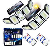 300 LED 7000K luci solari sensore di movimento per esterni luci 360 ° grandangolare punto di sicurezza luce di inondazione a LED per giardino cortile Patio