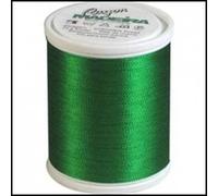 300 m - Decora n. 12 - Colore: 1051 - smeraldo - Filo da ricamo per trapuntatura e overlock in viscosa lucida