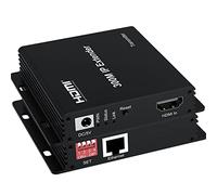 300 m IP Extender,HDMI Extender over IP RJ45 Cat6 Cable 1080P HDMI to Ethernet Network Extender Support One TX to Many RX via Network Switch (TX+RX)