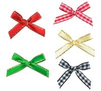 300 mini fiocchi natalizi per decorazioni natalizie, fiocchi glitterati natalizi, regali per albero di Natale, matrimoni, feste, regali, confezioni regalo, forniture artigianali
