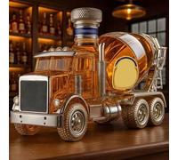 300 Ml Art Scultura Statua - Decanter Whisky, Scultura Decanter Per Whisky A Forma Di Auto, Statua Decanter Per Bottiglia Di Vino In Vetro A Forma Di Camion Betoniera(#4)
