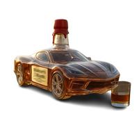 300 ml di decanter whisky bottiglie di vino figurina statue artistica, bottiglia di vino a forma di vetro a forma di auto sportiva 3D, Decanter whisky, dono di barware soffiato a mano B