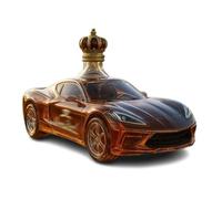 300 ml di decanter whisky bottiglie di vino figurina statue artistica, bottiglia di vino a forma di vetro a forma di auto sportiva 3D, Decanter whisky, dono di barware soffiato a mano C