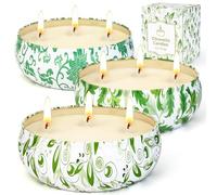 300 ore Candela citronella esterno, 3 x 400ml grande candele citronella, grande Candela con 3 stoppini, candela profumate, per giardino terrazza