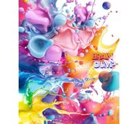 300 Pages, ColorSplash Liquid BRAIN DUMP JOURNAL , Journaling Notebooks, Lined Journal Notebook