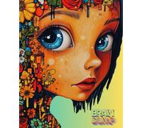300 Pages, Hair of Flowers BRAIN DUMP JOURNAL, Journaling Notebooks, Lined Journal Notebook