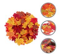 300 Pcs Artificial Maple Leaves Faux Autumn Leaf Thanksgiving Decorazioni