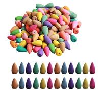 300 PCS Coni di Incenso Mix Naturale Per Riflusso, Bruciatore, Fontana, Decorazione Domestica (Mista)