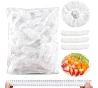300 Pcs Cuffie Copri Alimenti Sacchetti Di Pellicola Elastica Riutilizzabile Copri Ali menti Con Elastico Cuffie Per Ali menti Cucina Per Mantenere Freschi i Cibi Verdure.