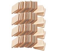 300 Pcs Fette Di Legno Quadrate Abbellimenti in Per L'artigianato