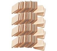 300 Pcs Fette Quadrate Campioni Di Legno Ritagli Per L'artigianato