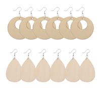 300 Pcs Kit Gioielli Pendenti Di Legno Per Orecchini Fai -da -te