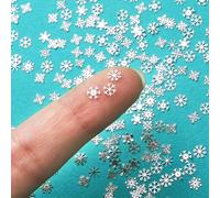 300 PCS Mini Fiocchi di Neve Natalizi, Piccole Decorazioni Natalizie, Fiocchi di Neve Artificiale Appendere, Mini Ornamento a Forma di Fiocco di Neve Metallo, per Decorazioni Feste Invernali (B)