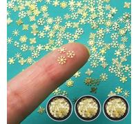 300 PCS Mini Fiocchi di Neve Natalizi, Piccolo Fiocchi di Neve Decorazione di Natalizia, Mini Fiocchi di Neve in Metallo,Fiocchi di Neve Artigianali per decorazioni fai da te per feste invernali (B)