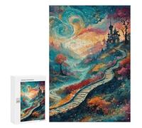 300 PCS Puzzle Per Adolescenti Abstract Winding Road Puzzle Per Adulti Gioco Per Famiglie Un'opera D'arte Regali Unici Per Compleanno E Natale 300 PCS