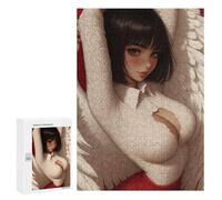 300 PCS Puzzle Per Adolescenti Angel with White Wings Puzzle Per Adolescenti Migliora La Memoria Sfida Da Completare Giocattoli Educativi Per L'apprendimento 300 PCS