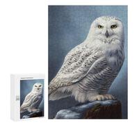 300 PCS Puzzle Per Adolescenti Arctic Snowy Owl Puzzle Per Adulti Gioco Pratico Difficile Difficile Unico Compleanno E Regali 300 PCS