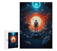 300 PCS Puzzle Per Adolescenti Astronaut And The Unknown Puzzle Per Adulti Giocattoli Fai Da Te Sfida Difficile Regali Antistress 300 PCS