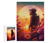300 PCS Puzzle Per Adolescenti Astronaut Retro Space Puzzle Per Adolescenti Gioco Rompicapo Migliora La Memoria Regali Di Natale Compleanno 300 PCS