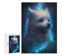 300 PCS Puzzle Per Adolescenti Bichon Frise Dog Puzzle Per Adulti Gioco Pratico Difficile Difficile Unico Compleanno E Regali 300 PCS